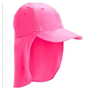 Coolibar Pink Surfs Up All Sport Hat UPF 50 Neck‎ Shade Small Medium Beachy